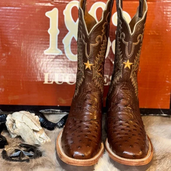 Brand New One of a Kind Custom Womens Lucchese Boots, 7B - Picture 2 of 16